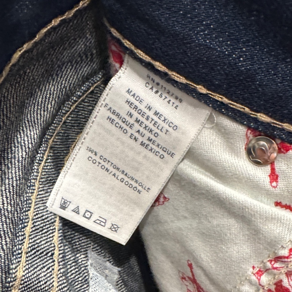True Religion Navy Distressed Relaxed Jeans - Picture 6 of 6